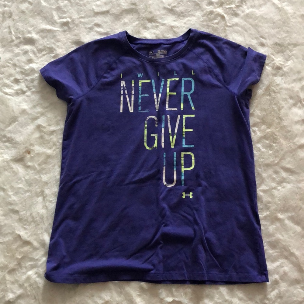 Dark Purple Youth Extra Large Under Armor T-Shirt